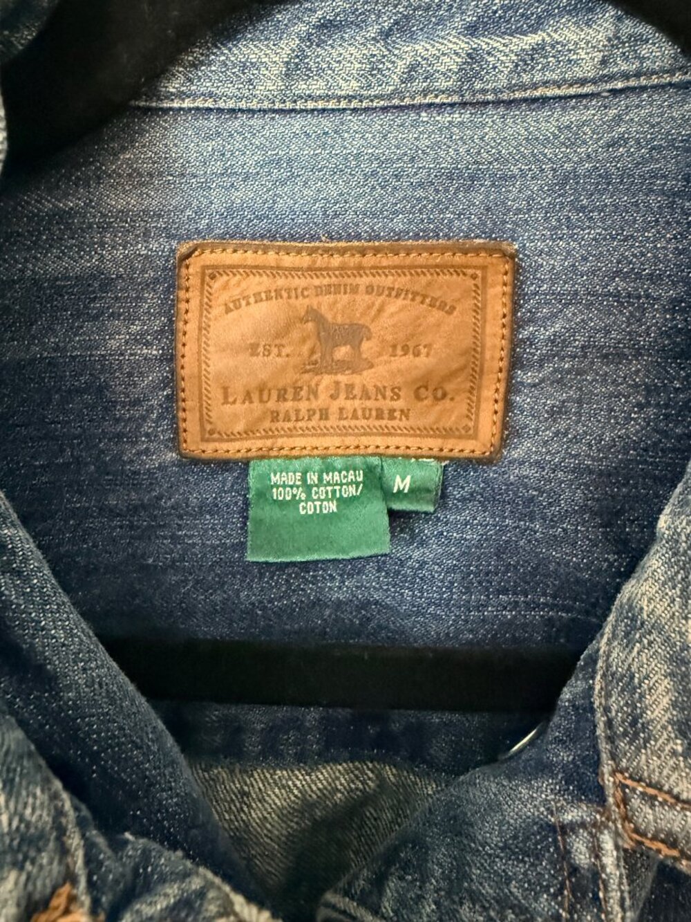 Ralph Lauren Denim Jacket, Size M - Picture 3 of 3